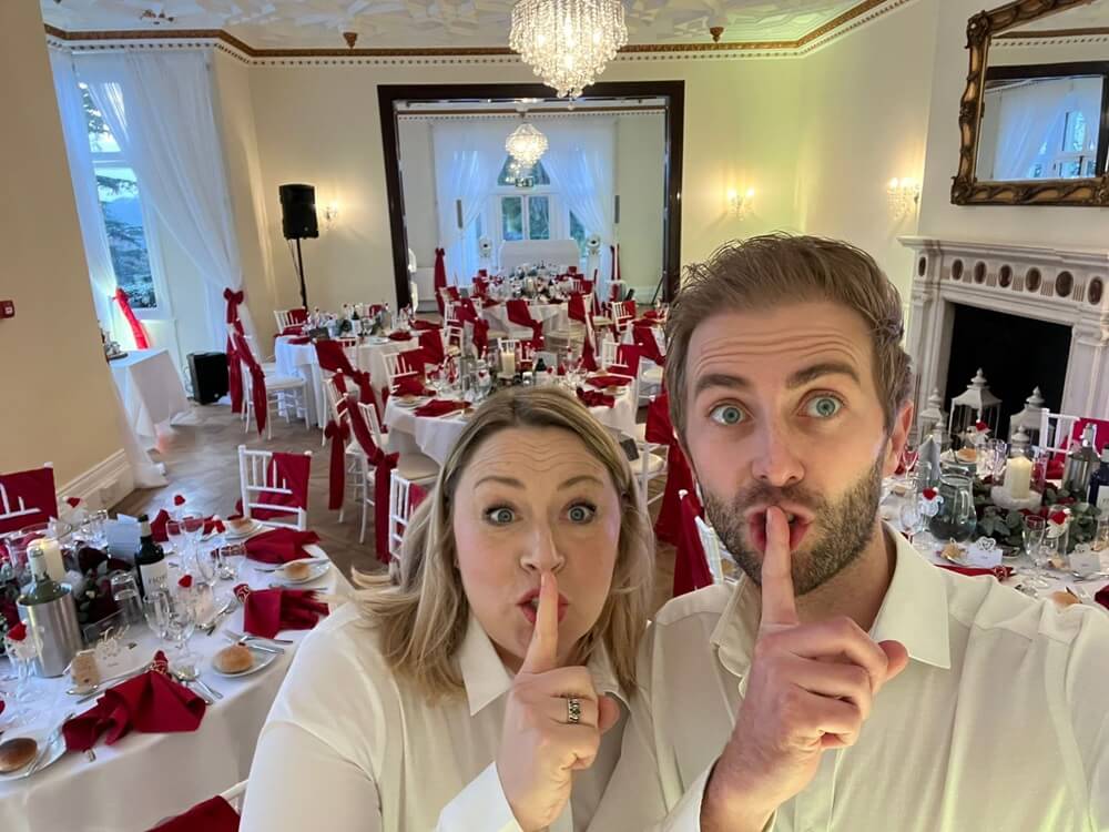 Silver Service Singing Waiters - showing that your secret is safe with us