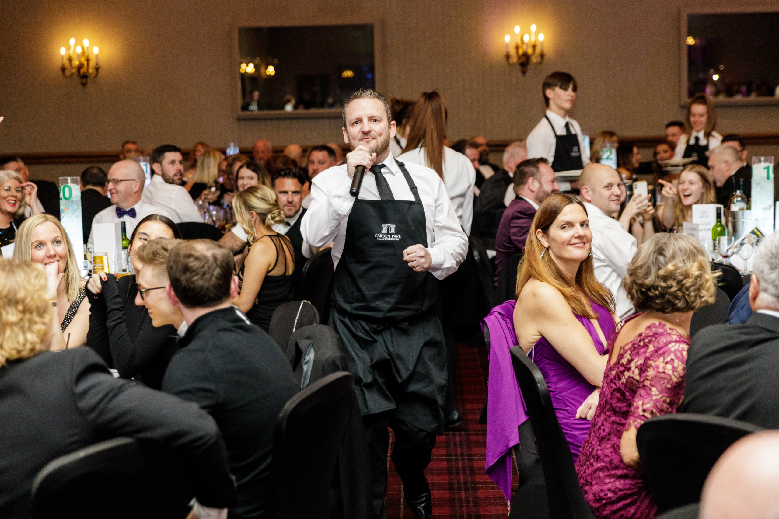 corporate singing waiters