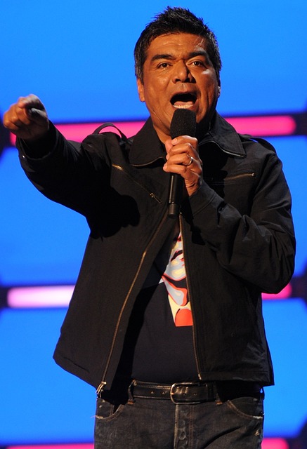 Stand up comedian at a corporate event